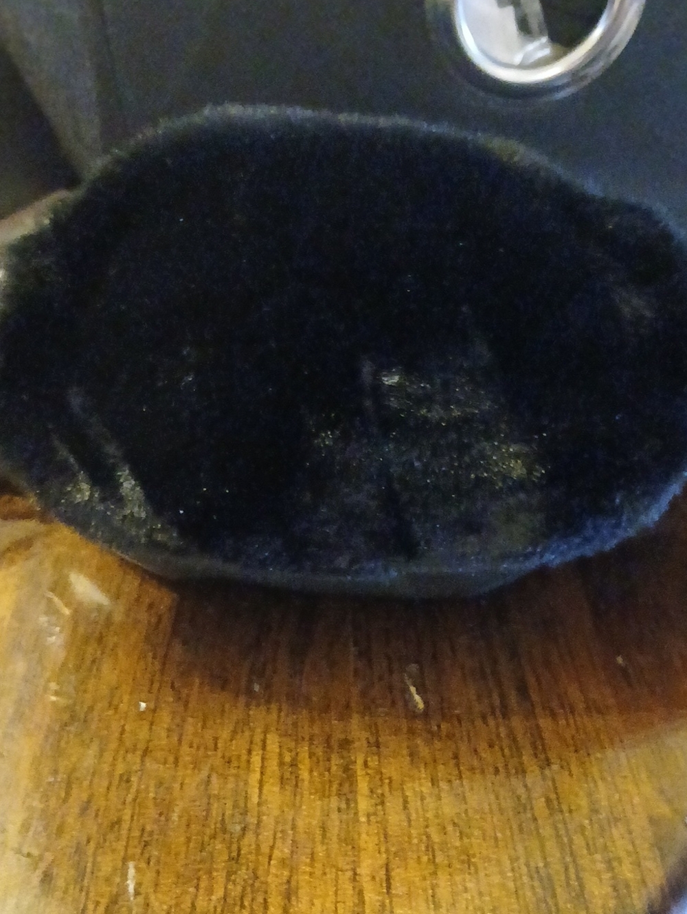 Marinella Black Faux Fur Fanny Pack with Plush Exterior Nwot Leather